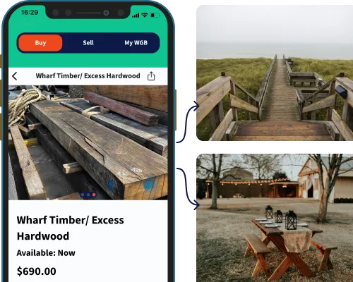 Uses for reclaimed wharf timber